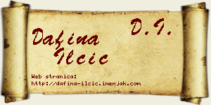 Dafina Ilčić vizit kartica